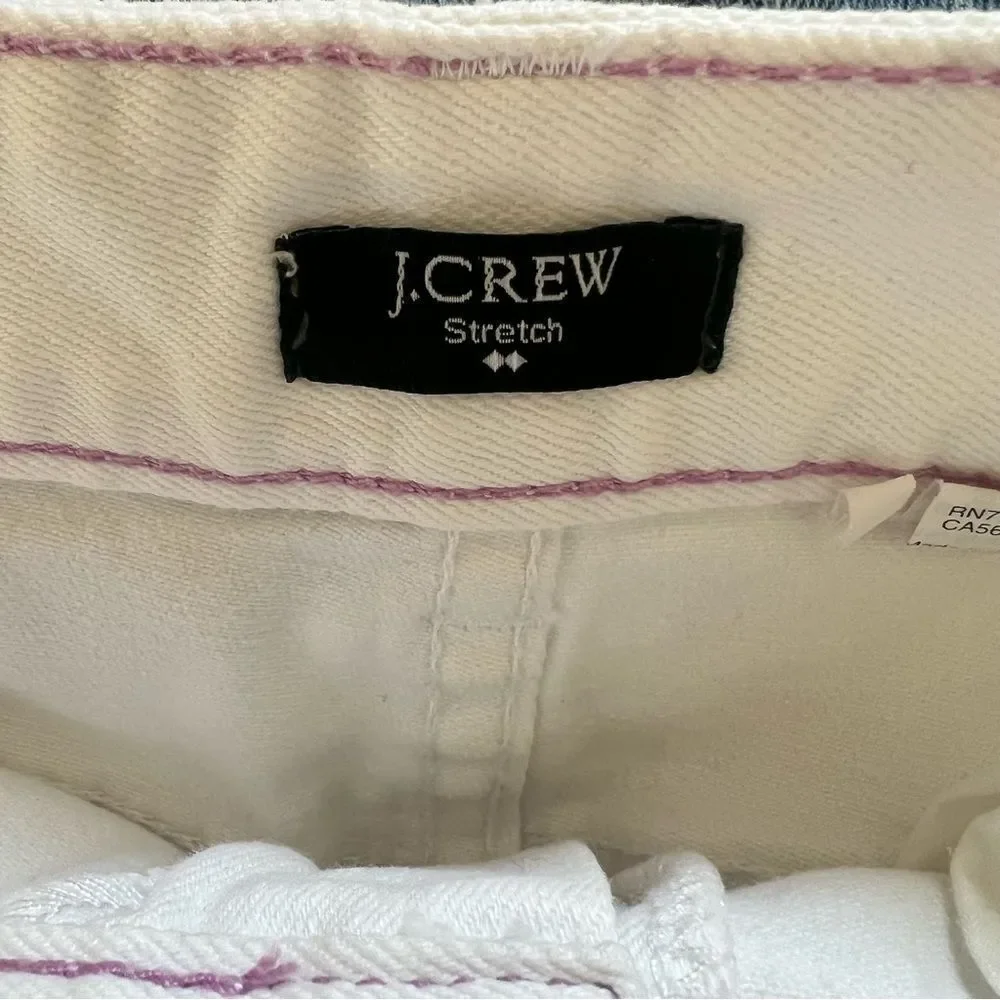 J. Crew White Mini Pencil Skirt Casual Resort Wear